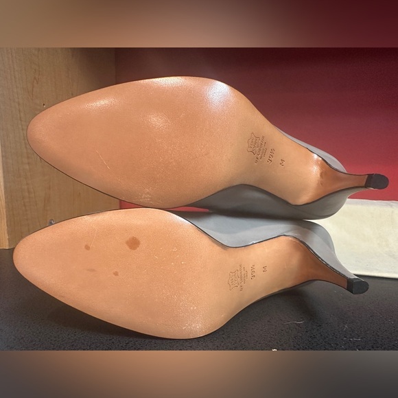 Vintage Chantal Slouch Knee Boots Gray Smooth Leather Women’s Size EU/39.5 US/8 - Picture 12 of 16